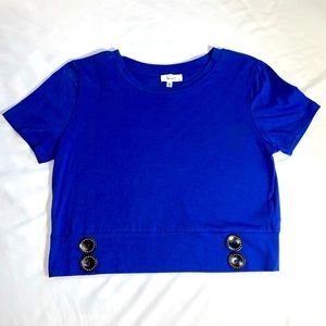 Blue crop Top